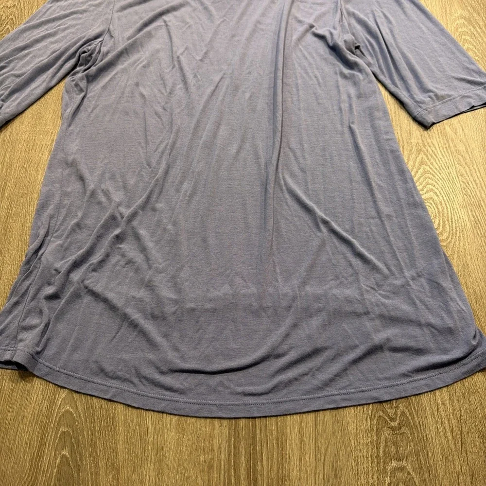 Eileen Fisher Jersey Stretch Scoop Neck Tunic Sz, Medium Purple‎